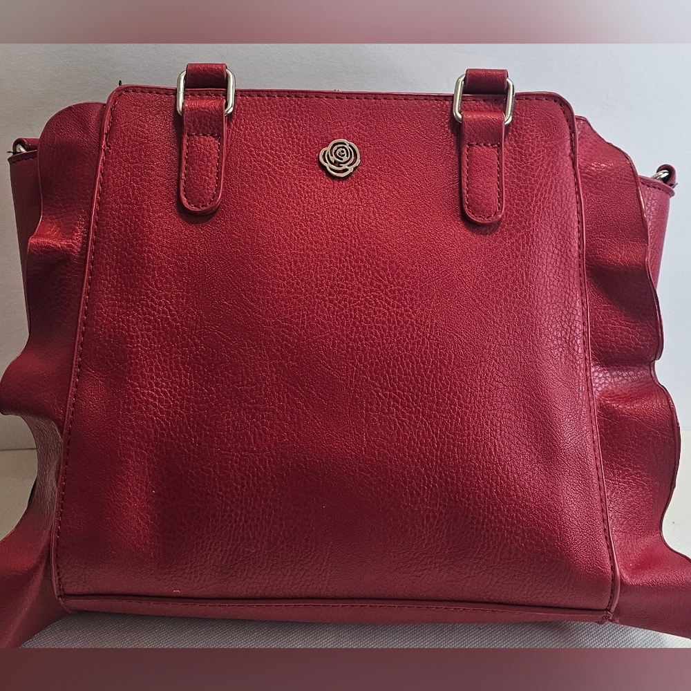 ⚡️Carlos by Carlos Santana Red Shoulder HandBag Purse EUC